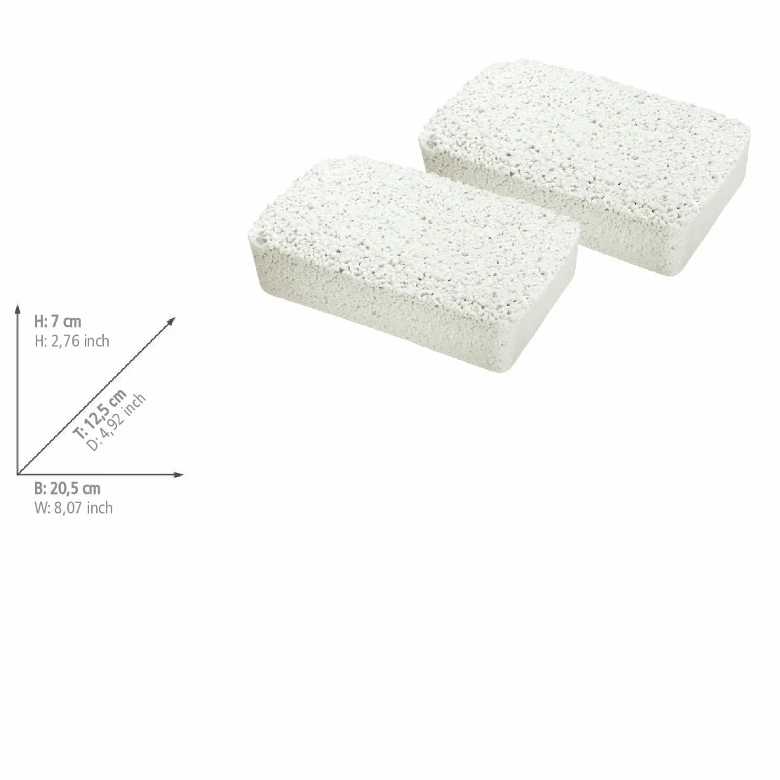 Wenko 5410232500 Ricambio per Killer dell'Umidità 2 x 2 Kg, Deumidificatore Ambiente, 12,5 x 7 x 20,5 cm