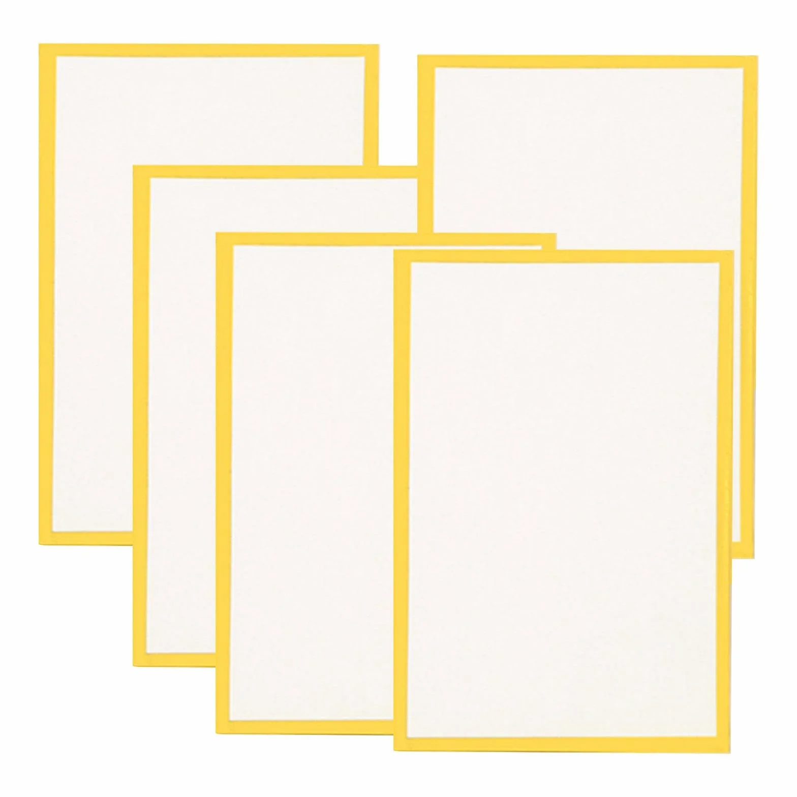 DuskHaven Set 5 Tavolette Shikishi 18x21 cm Bordo Dorato per Arte Giapponese Calligrafia