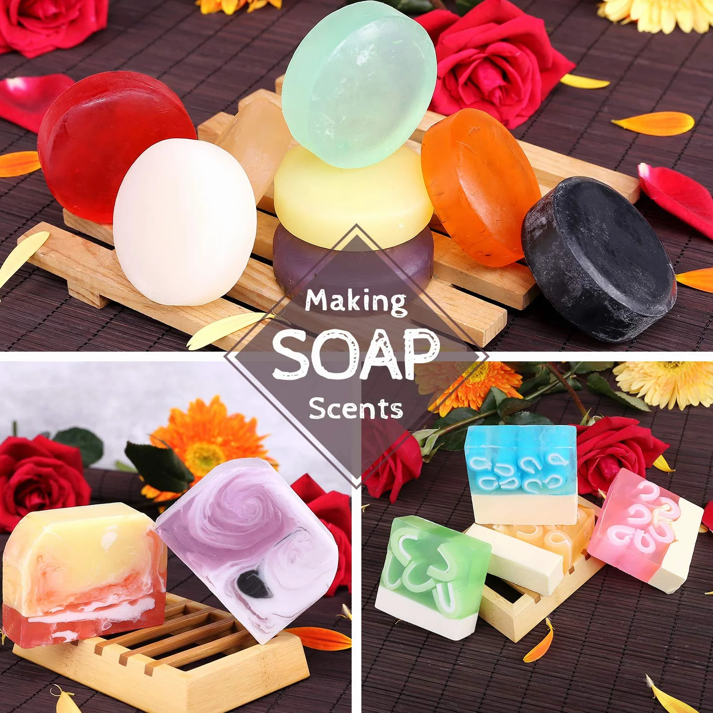 18 Oli Essenziali Liquidi Profumati per Sapone, Bomba da Bagno, Slime Fai da Te - Profumi Concentrati di Grado Alimentare per Cosmetici