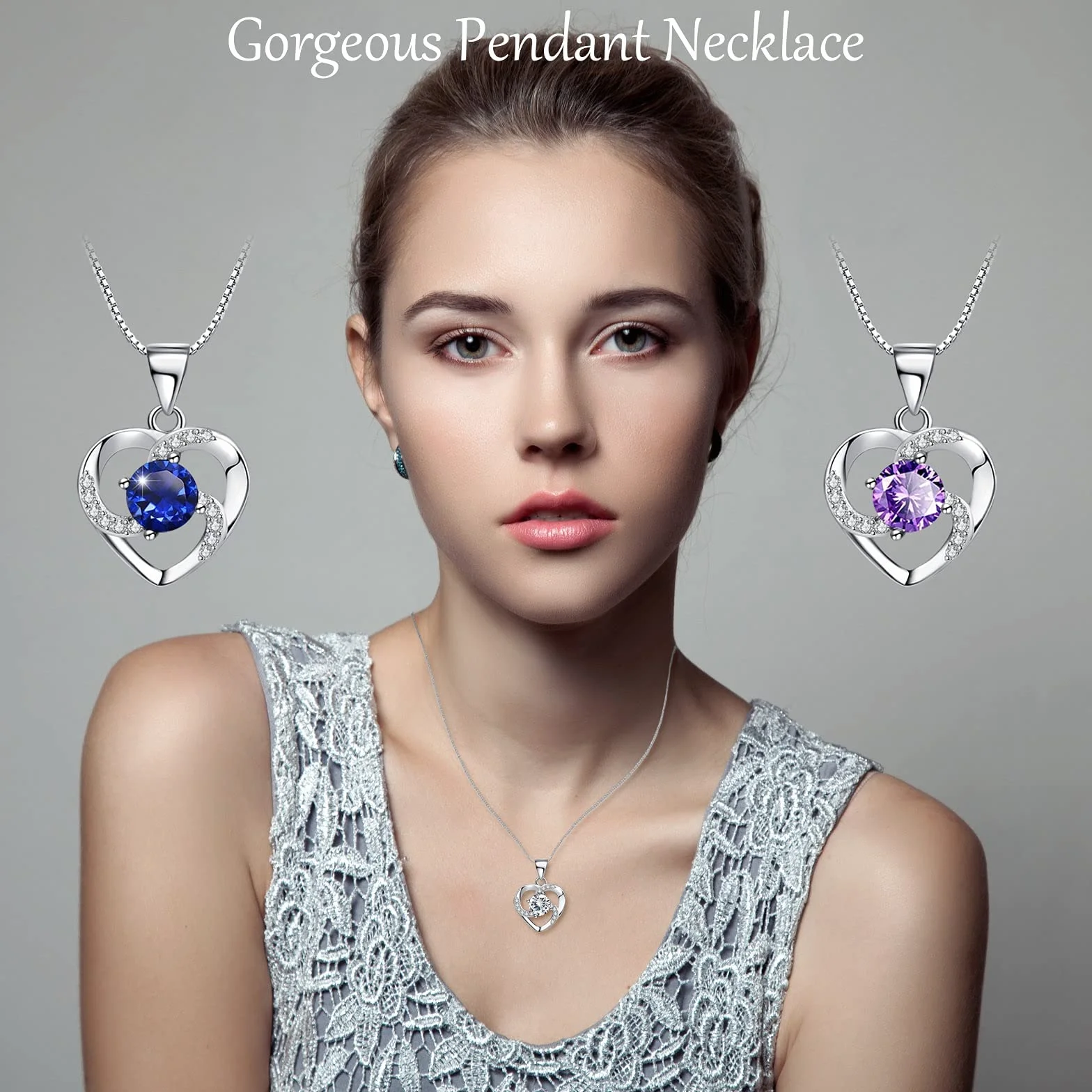 Rosa Eterna Confezione Regalo con Collana per Donna, San Valentino, Anniversario, Compleanno