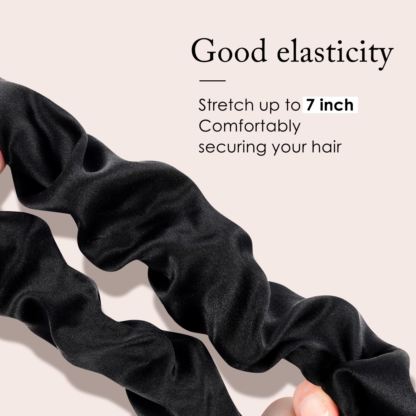 Pure Mulberry Silk Scrunchies for Gentle Hair