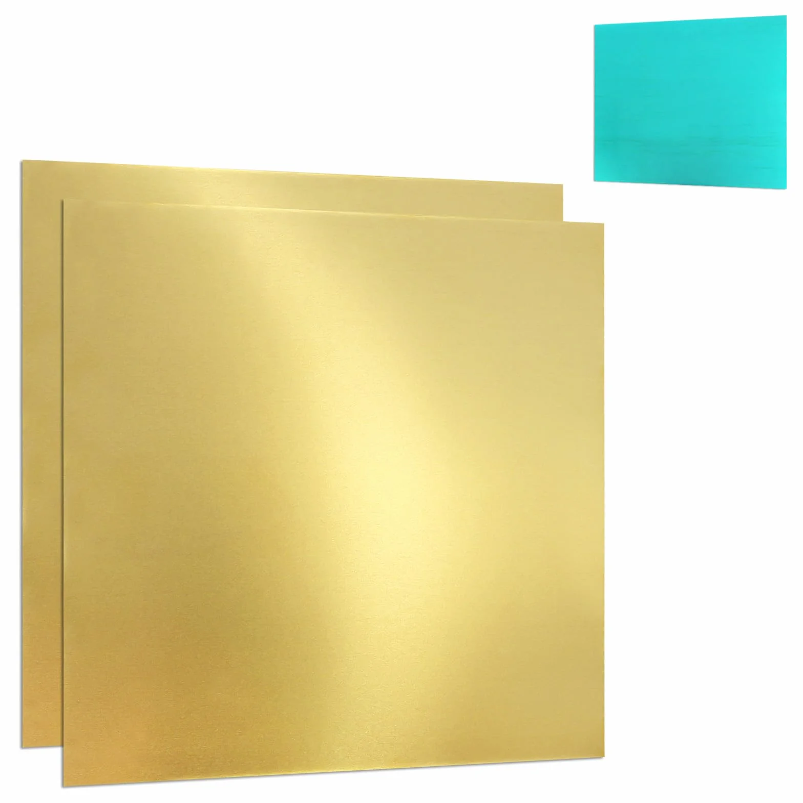 Fogli di Ottone 15,2 x 15,2 cm Spessore 1 mm Piastra in Ottone