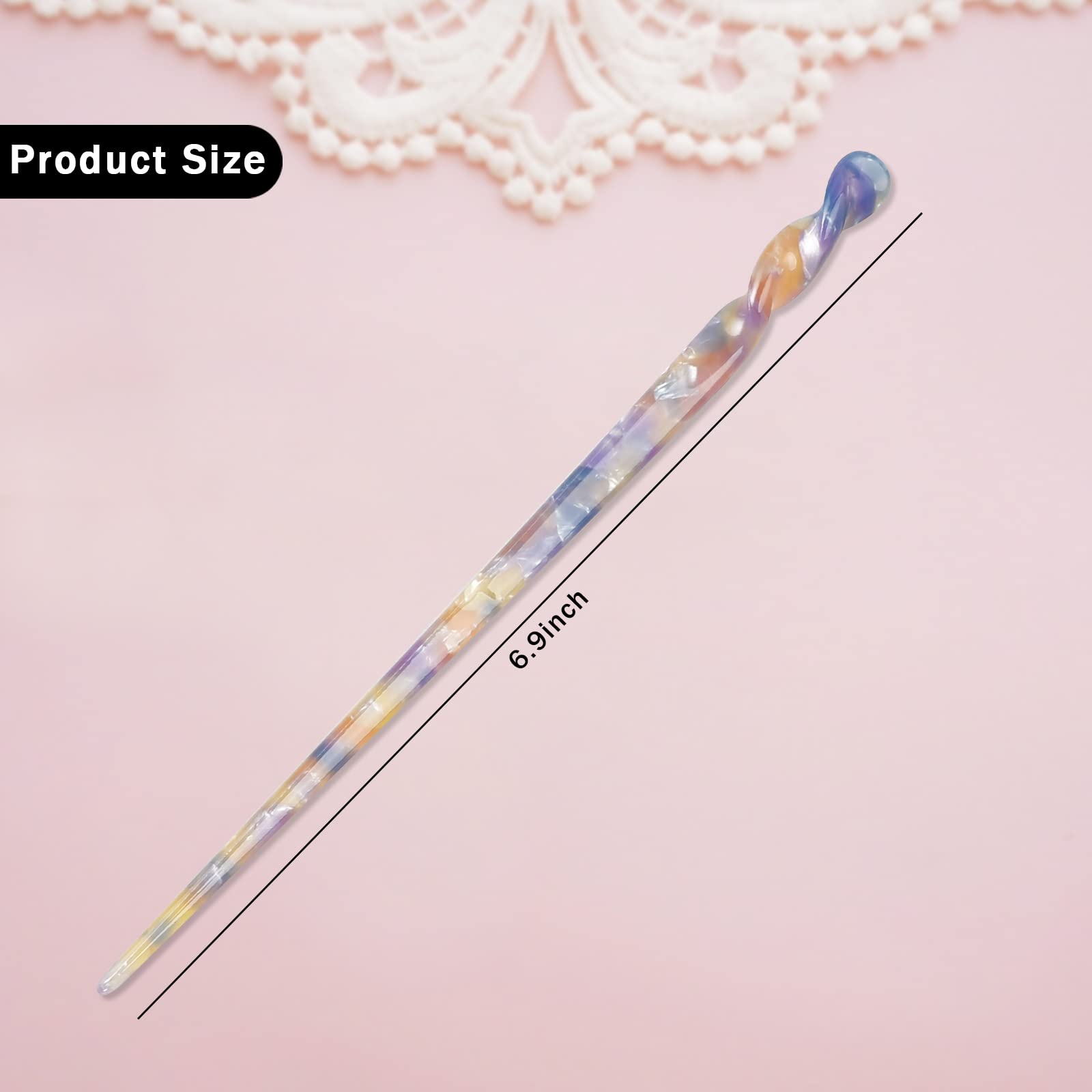 Vintage French Style Tortoise Hair Forks