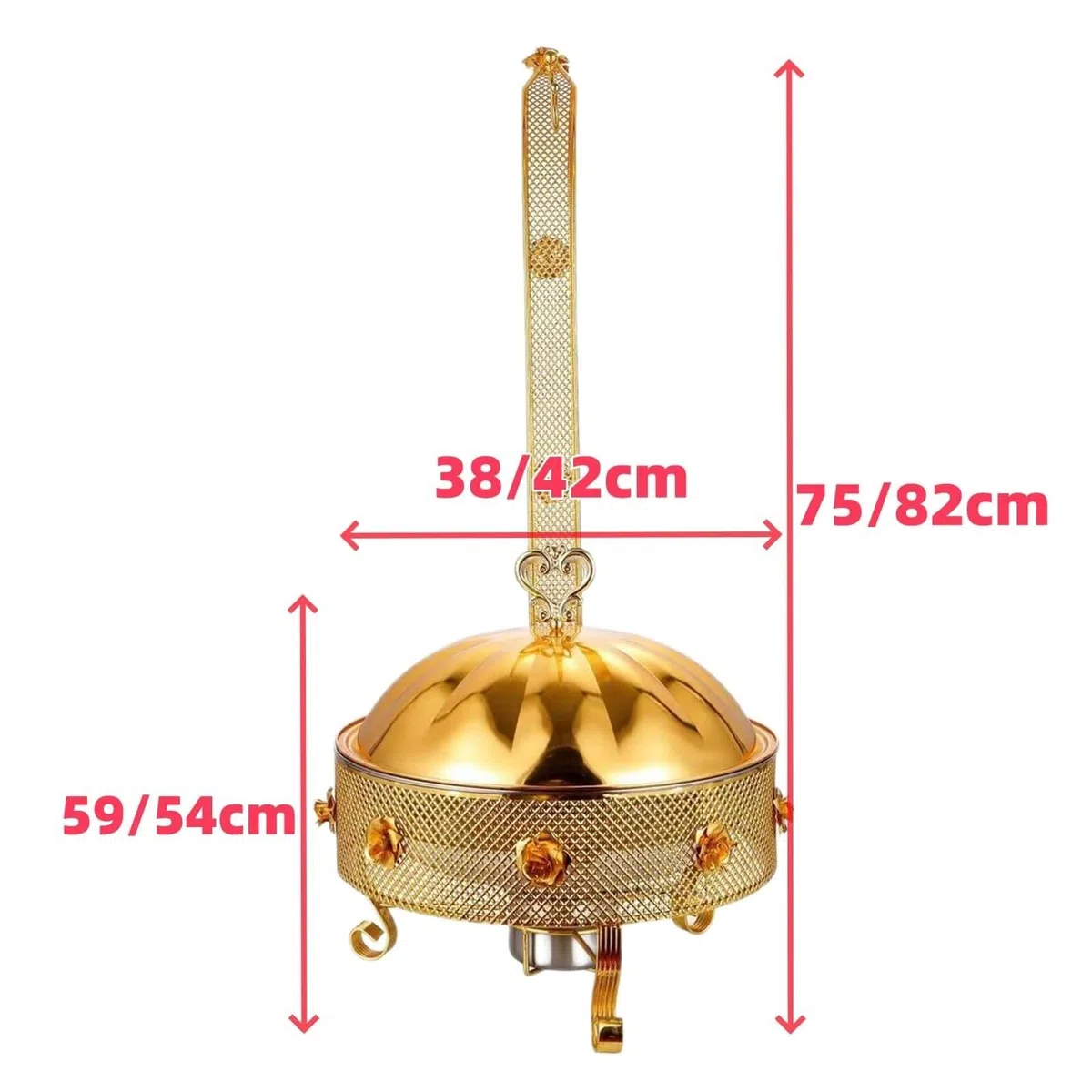 Set scaldavivande for Set scaldavivande a Buffet Cucina a Buffet | Scaldavivande in Acciaio Inox for Feste Buffet con Set Completo for Matrimoni(8L)