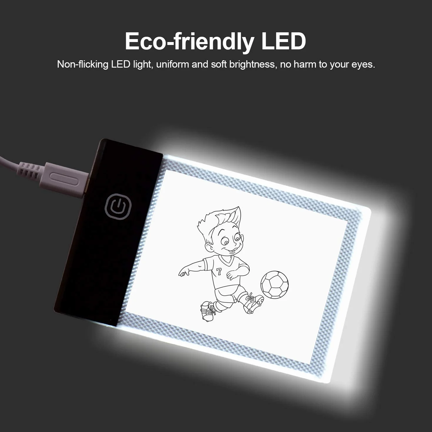 Kit Flip Book z Blokiem LED na Tablet 300 Kartek Papieru do Rysowania z Śrubą do Oprawy