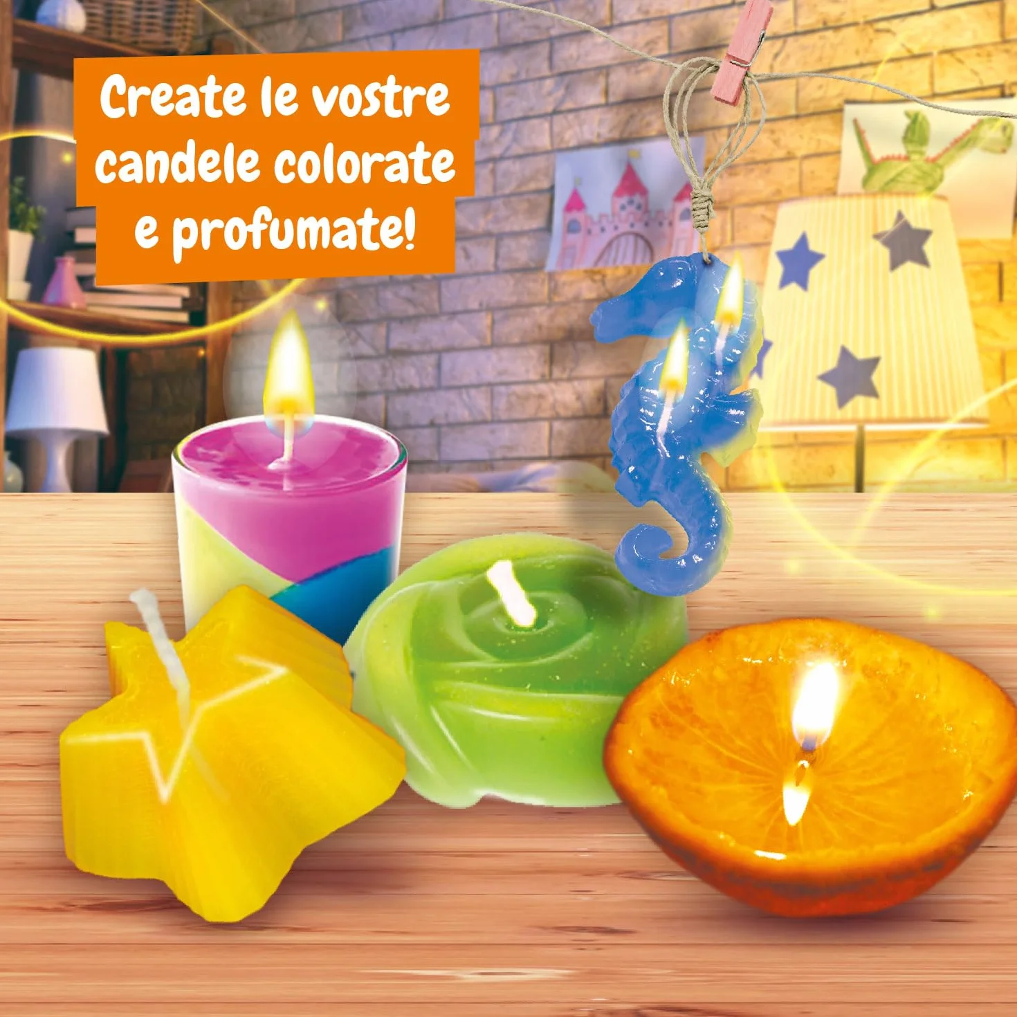 Science4you Laboratorio Candele per Bambini 6+ Anni - Kit Fai Da Te Candele Profumate e Colorate, 12 Esperimenti