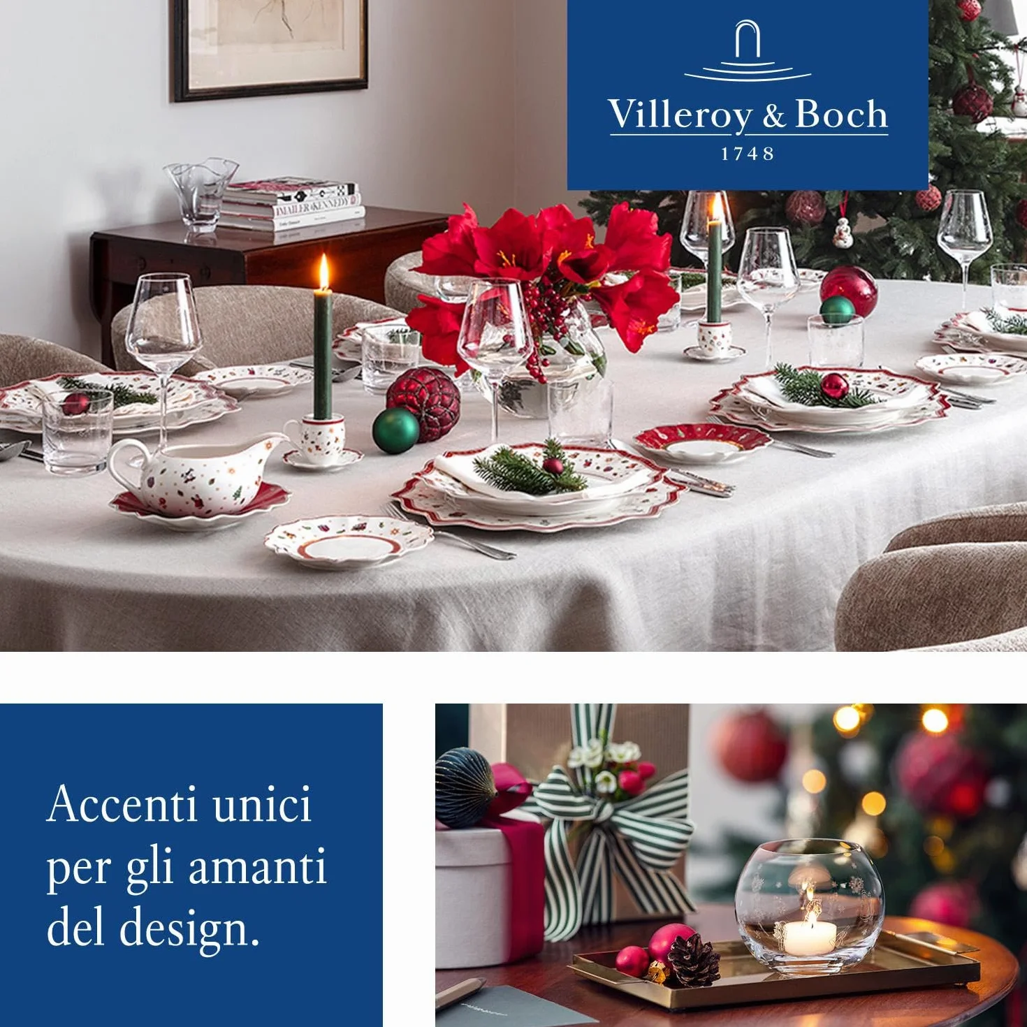 Villeroy & Boch Toy's Delight Piatto da Dessert/Colazione Verde e Bianco Ceramica Porcellana Premium