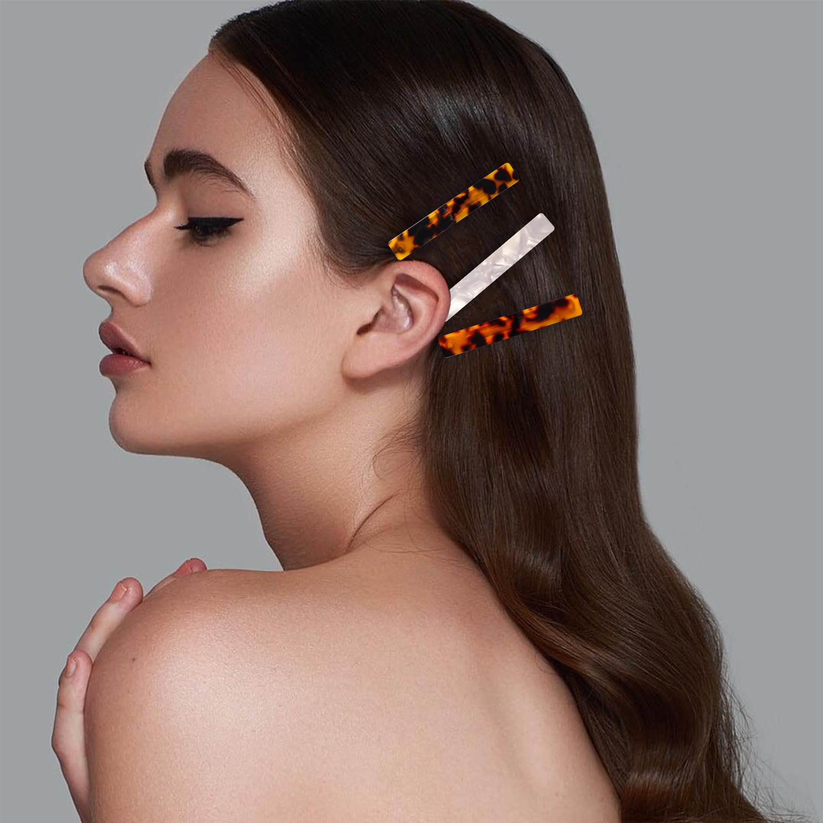 Acetate Tortoiseshell Hair Barrette Set