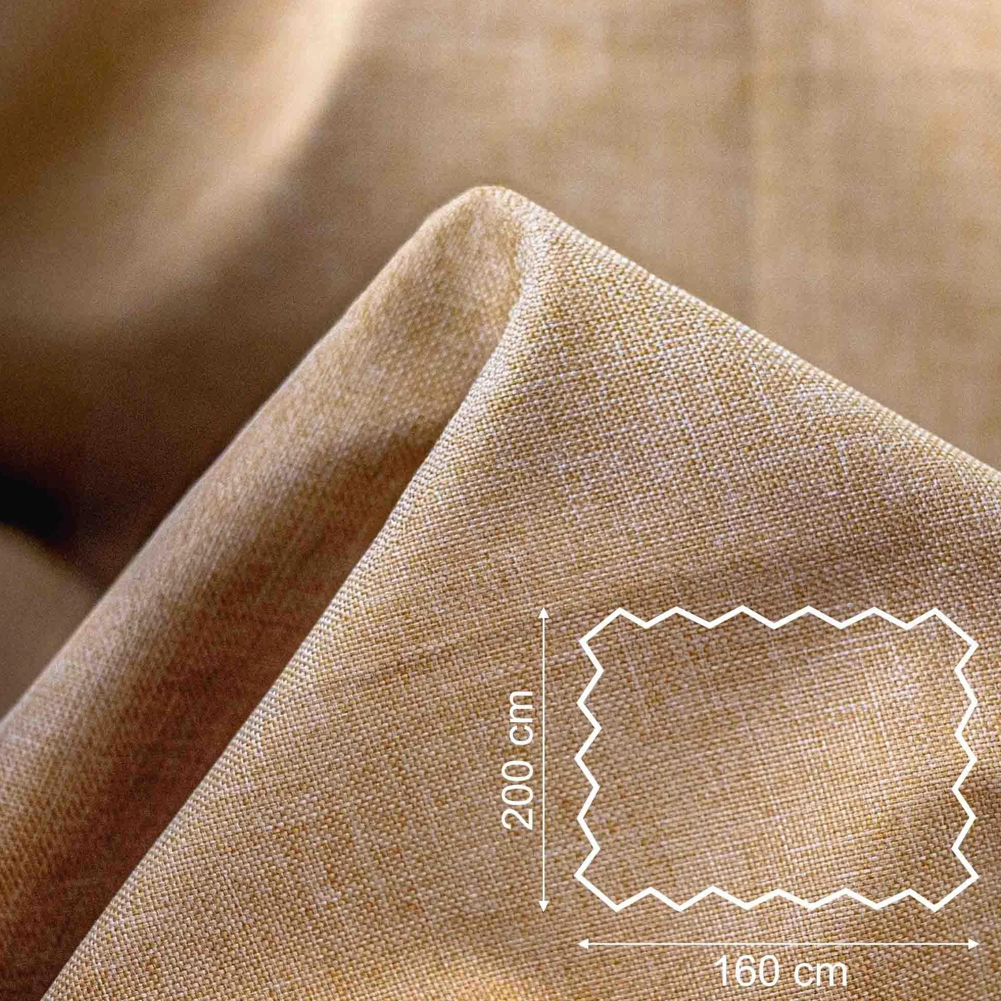 DreamRoots Tessuto Impermeabile al metro 160 cm, 220 g/m² 600D, Stoffa a Metro per Cuscini Esterni Desert sand 2M