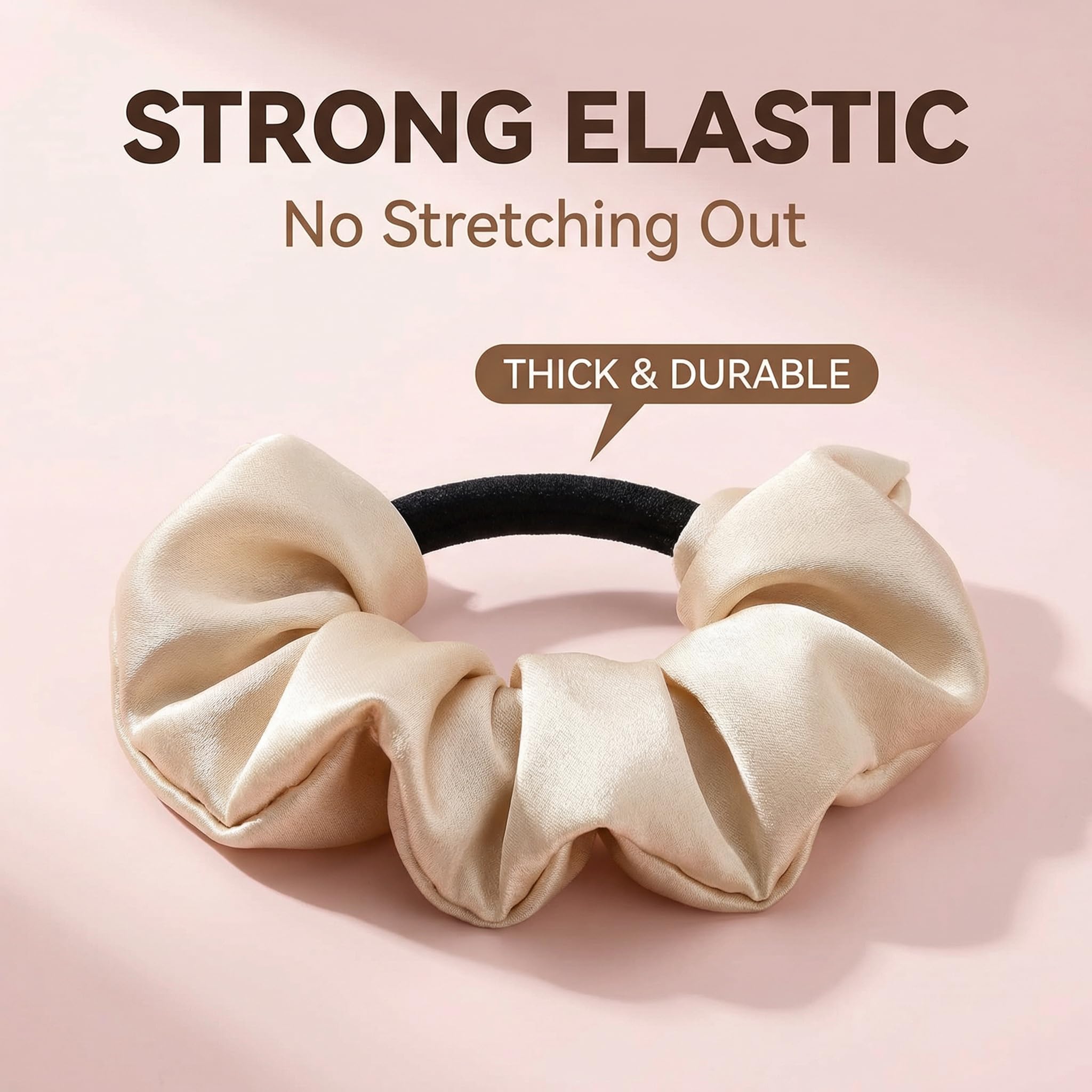 Mulberry Silk Skinny Hair Scrunchies