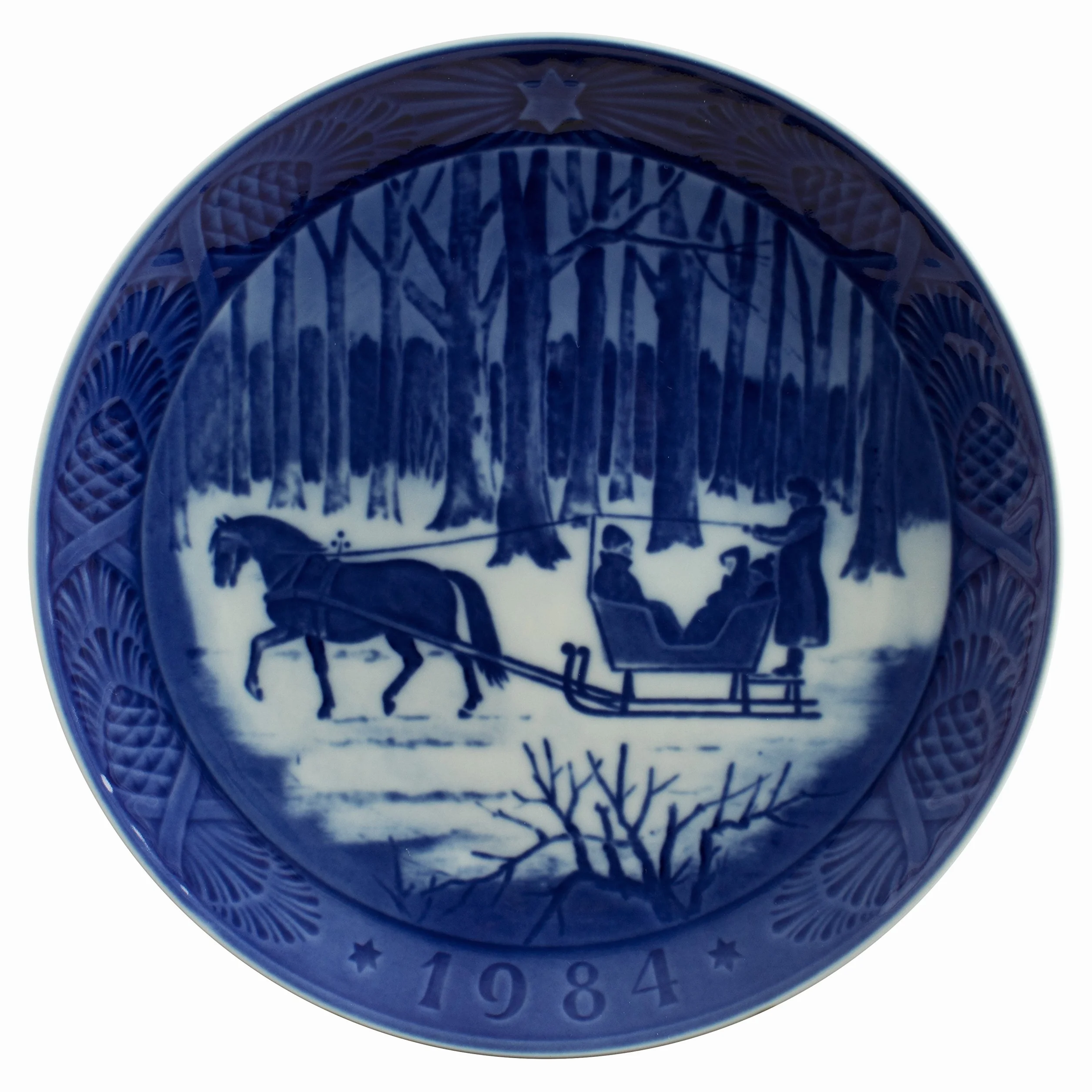 ROYAL COPENHAGEN PIATTO DI NATALE 1984 ORIGINALE PORCELLANA PRIMA SCELTA