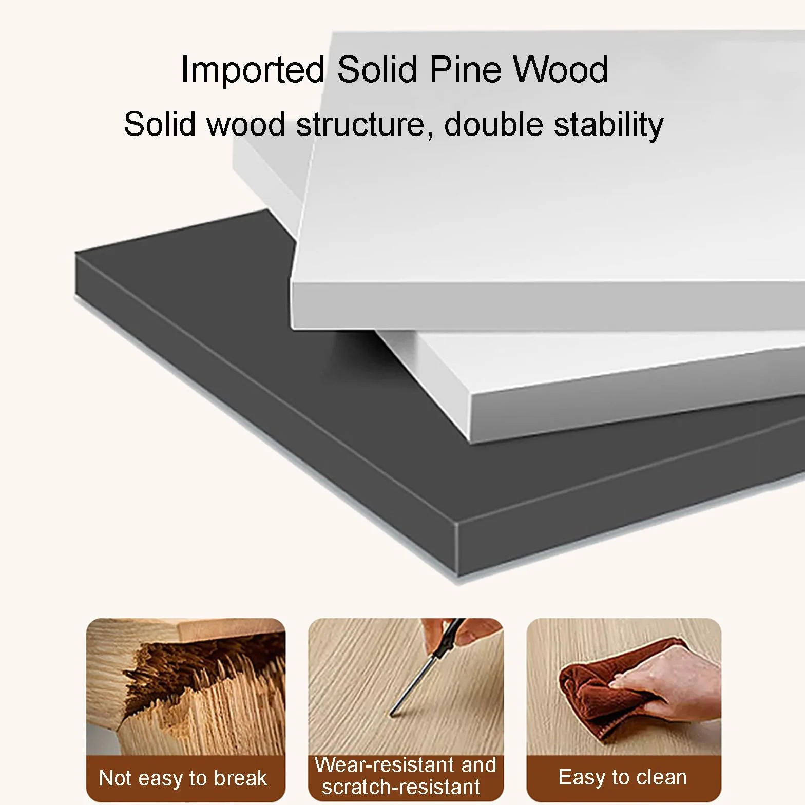 Mensola da parete in legno per router WiFi e scatola di gestione dei cavi, design elegante nero per spazi nizzati, 60 x 20 x 13 cm / 24x8x5in, ideale per router e nascondicavi