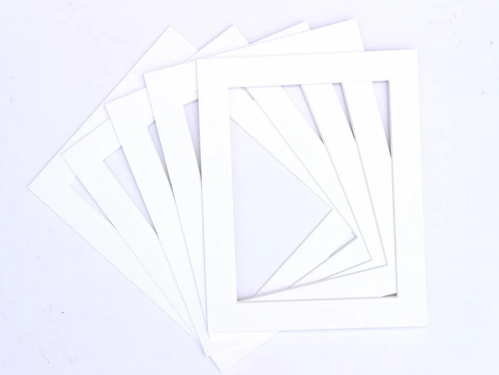 Frame Company Set di 10 cornici portafoto da Montare Bianco, Bianco, A3 for Image Size A4