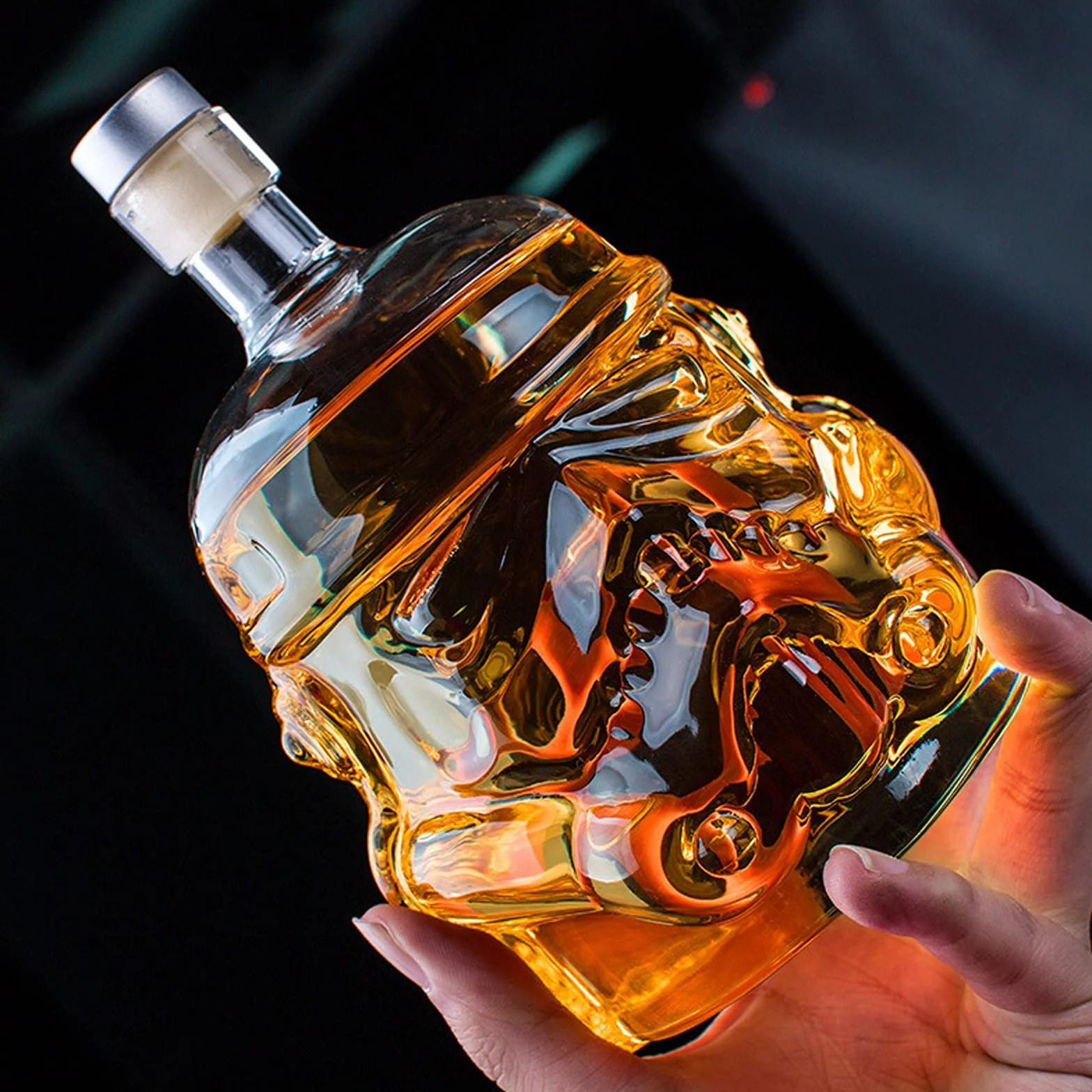 Caraffa da whisky, bicchiere da whisky, caraffa da whisky, per vino, liquore, scotch, bourbon, brandy, 750 ml