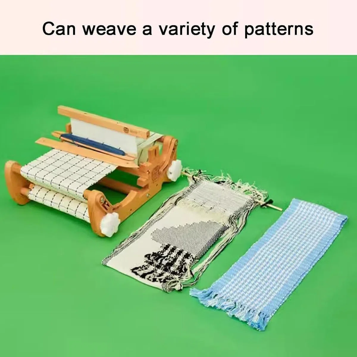 Kit Telaio per Tessitura da Tavolo in Legno, Macchina per Tessitura a Mano da Tavolo in Legno, per Sciarpe, sottobicchieri, tovagliette