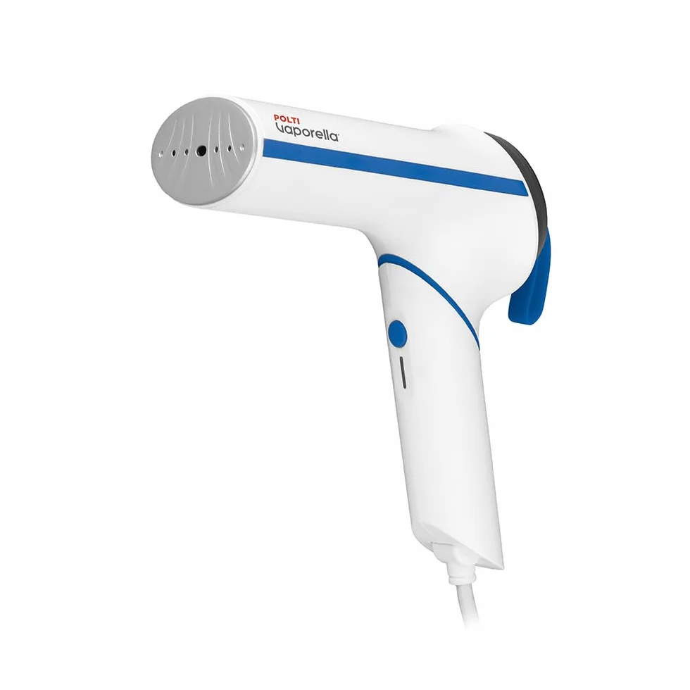 Polti Vaporella Vertical Styler GSM50B, Żelazko Pionowe Przenośne z Rączką Składaną, 30 s, Biały i Niebieski