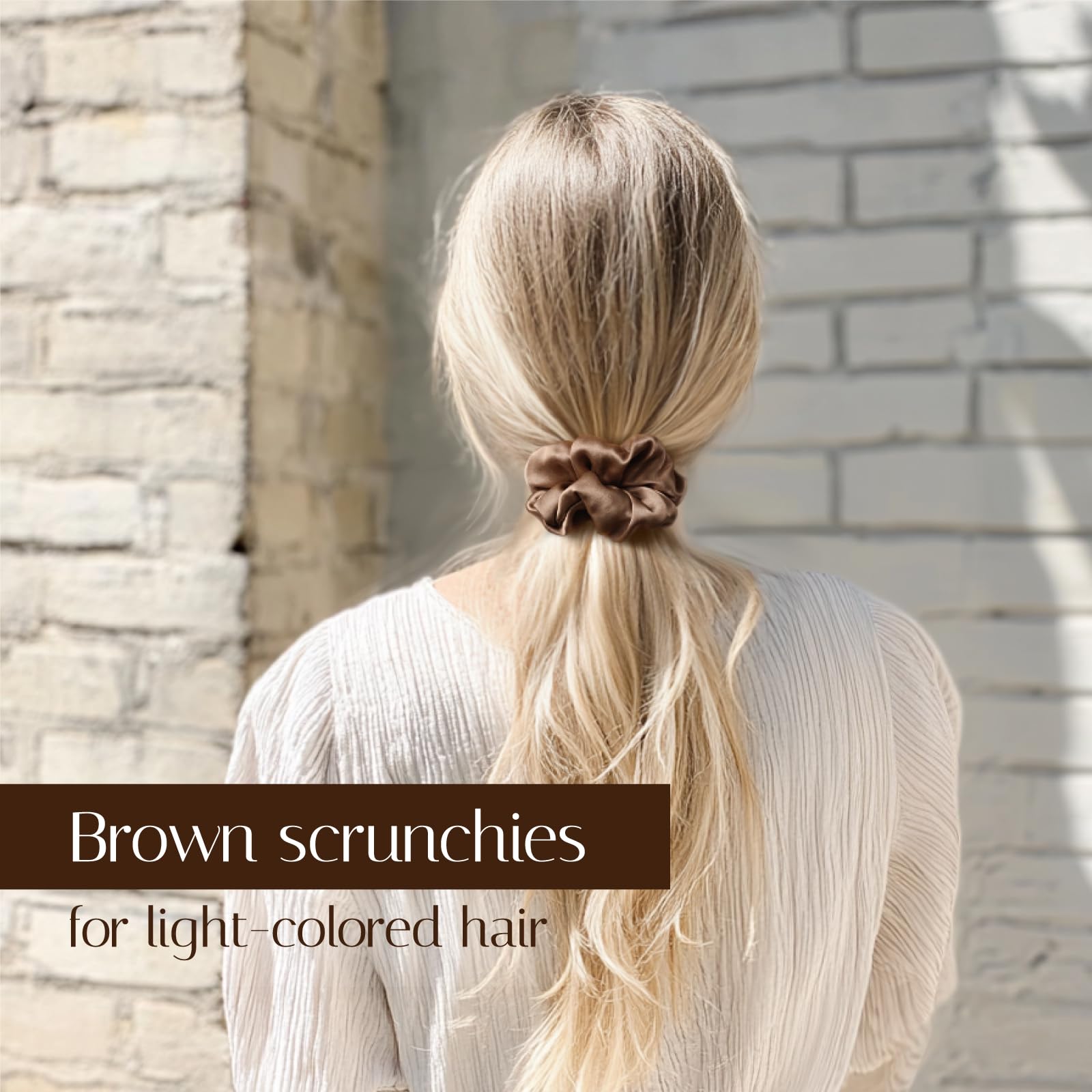 Pure Mulberry Silk Scrunchies for Gentle Hair