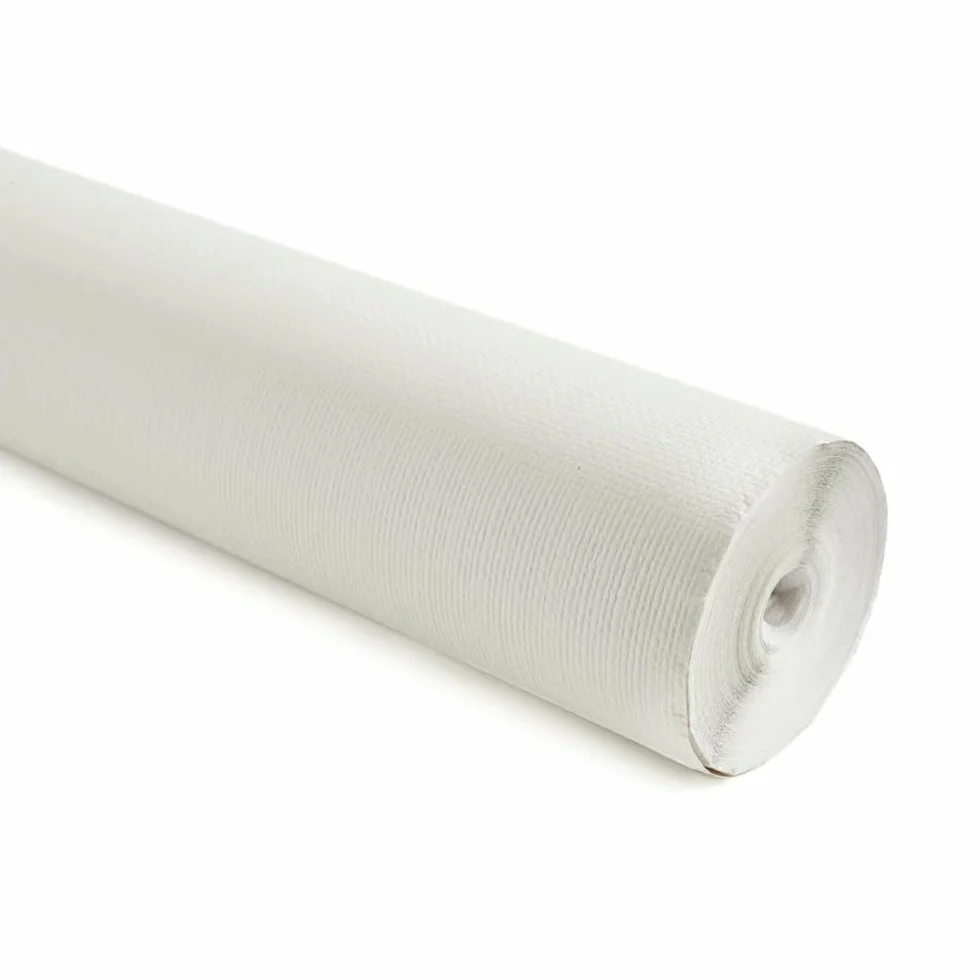 Generico Tovaglia in carta Goffrata rotolo bonina da 1 metro x 50 metri VARI COLORI tovaglie a rotolo per feste tavolate panche compleanni estate tovaglia lunga (Bianco)