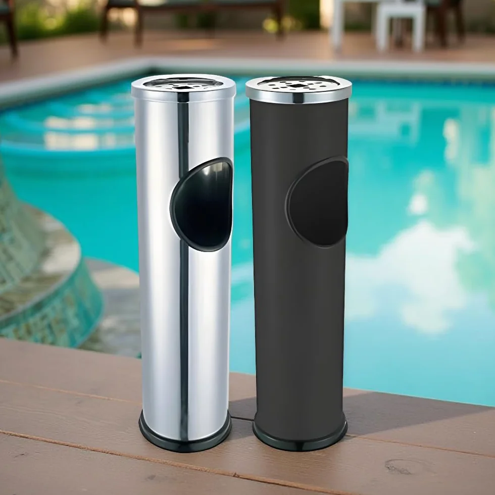 Maury's Pattumiera Posacenere Da Terra Per Esterni In Acciaio 56h colori assortiti