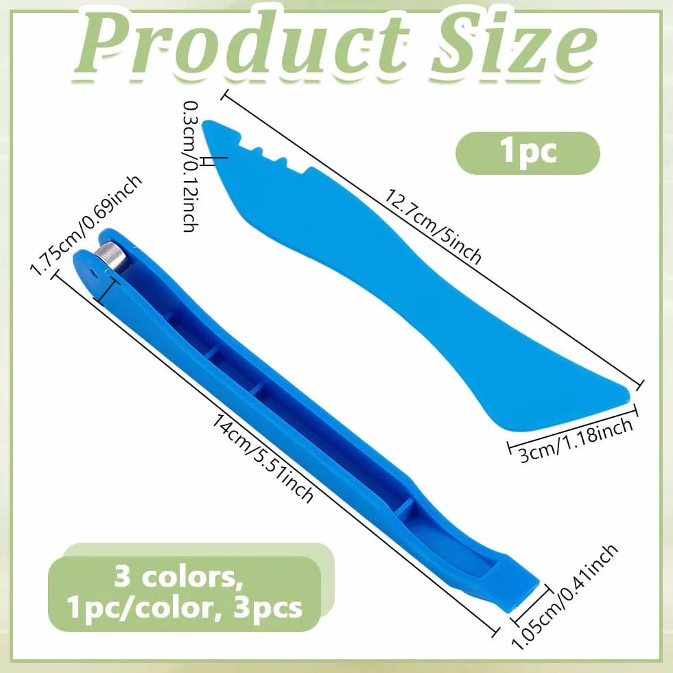 UNICRAFTALE 4 pezzi 4 stili lamina di rame mano Foiler per vetro colorato strumenti di plastica occhiali a mano Foiler occhiali portatile strumento nastro di rame bordo artigianato forniture