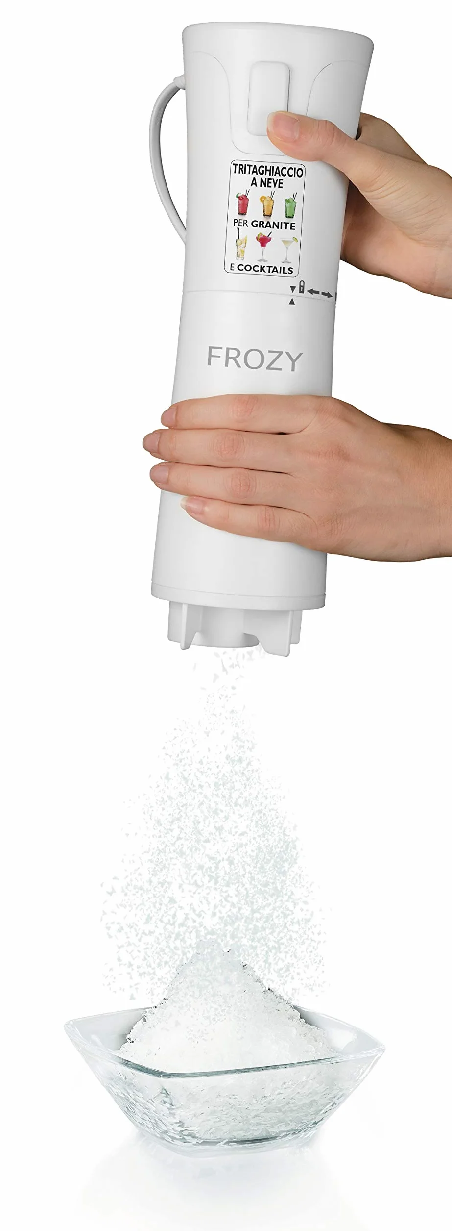 Macom Just Kitchen 861 Frozy Ice Crusher Tritaghiacchio Elettrico 30 W Plastica Bianco