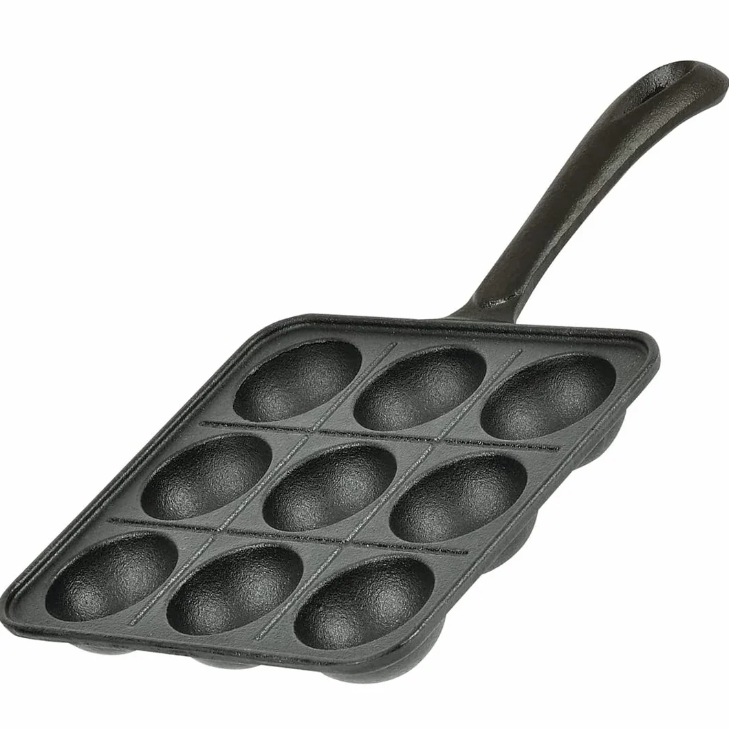 TIKUSAN Takoyaki Pan in Ghisa Piastra Giapponese per Gas 9 Stampi