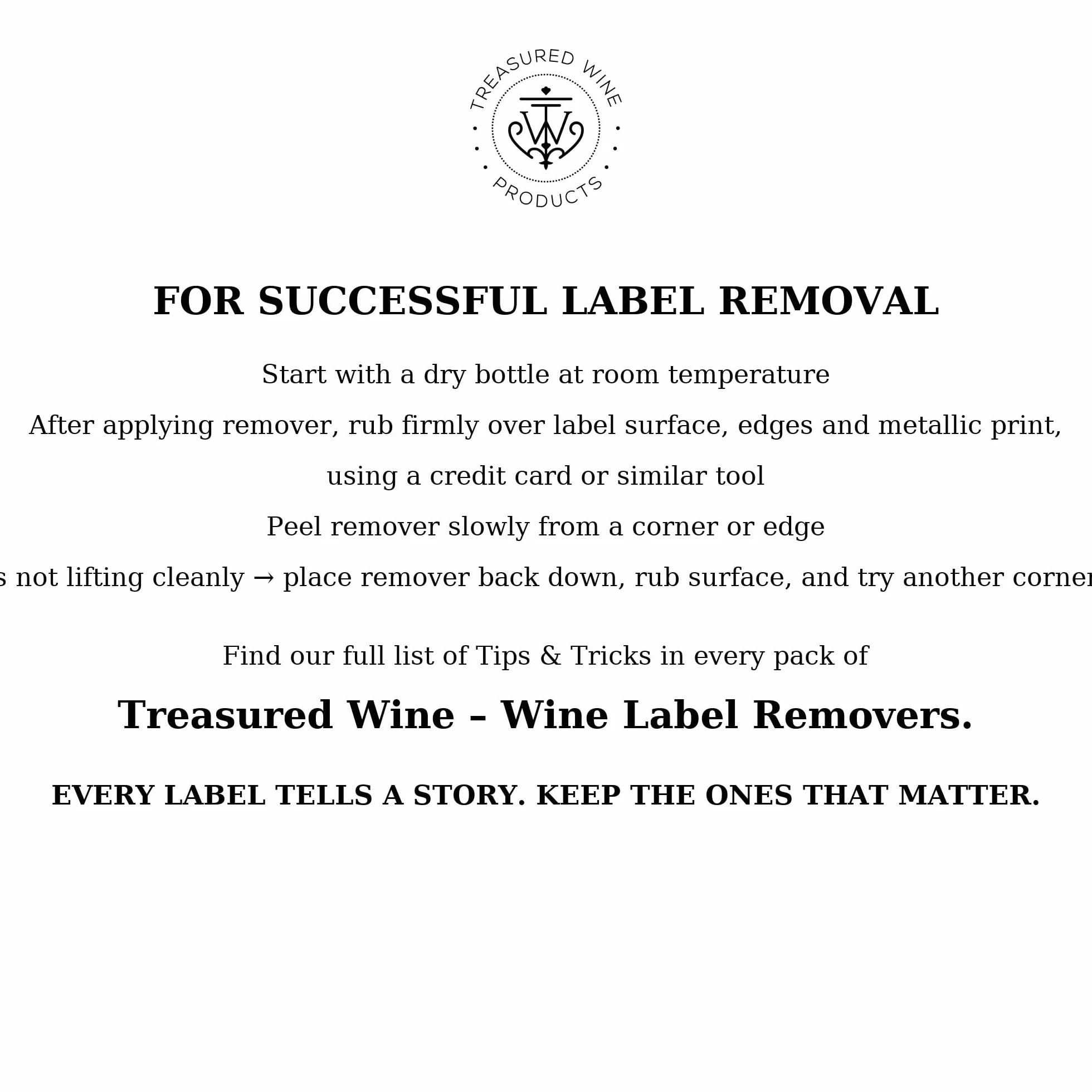 Kit per rimuovere etichette per bottiglie di vino - 25 fogli adesivi per rimuovere e laminare etichette di vino - Prodotti vinicoli Treasured