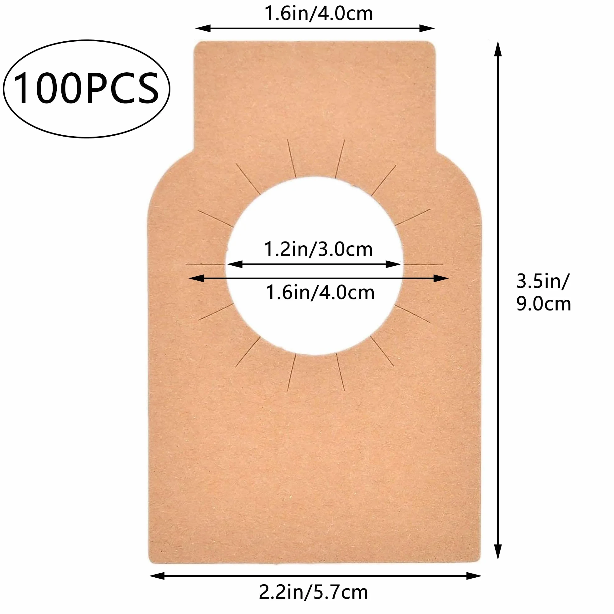 100PCS Etichette della bottiglia di vino della carta kraft Etichette per Bottiglie Champagne Etichetta della Bottiglia Cantina Utilizzato per cantinetta, portabottiglie e marcatura bottiglie